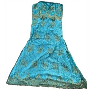 Aqua Marine Blue Sequin dress size L